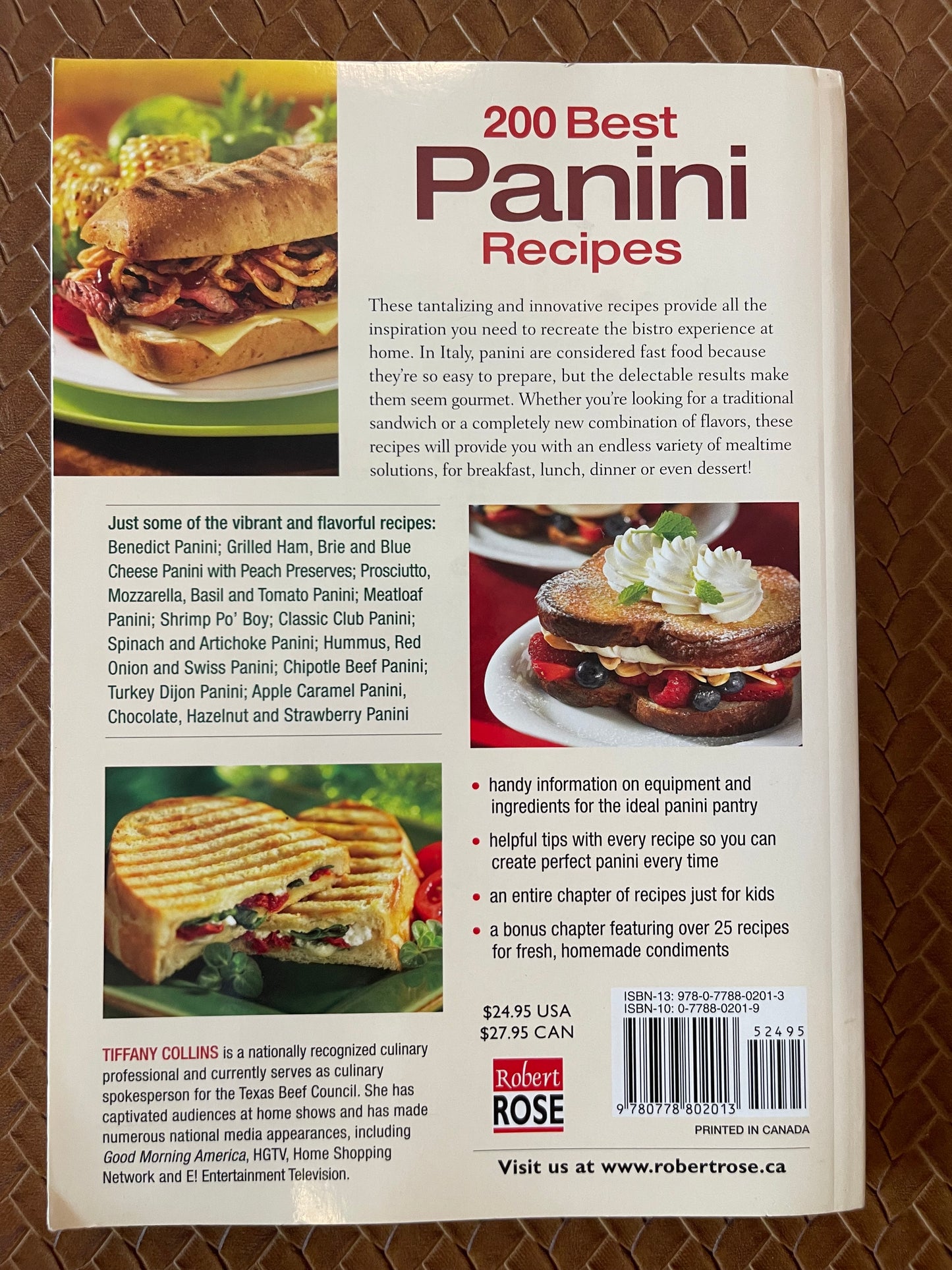 200 Best Panini Recipes by Tiffany Collins (Paperback)
