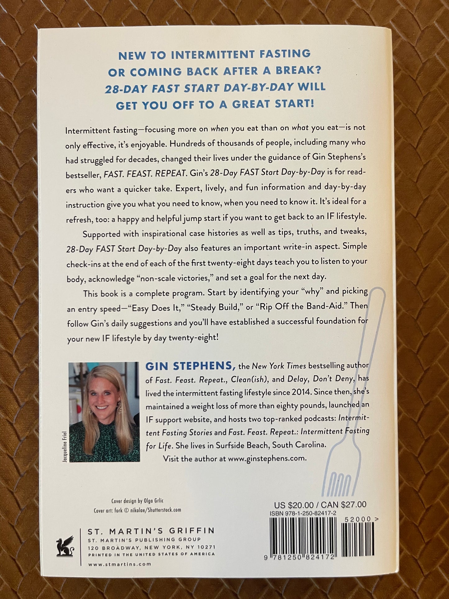 28-Day FAST Start Day-by-Day by Gin Stephens (Paperback)