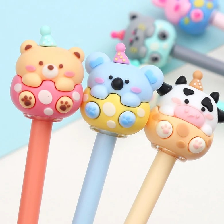 Birthday Animal Wiggle Gel Pen