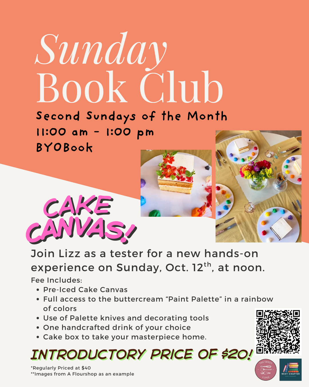 Sunday Book Club - Cake Painting Trial