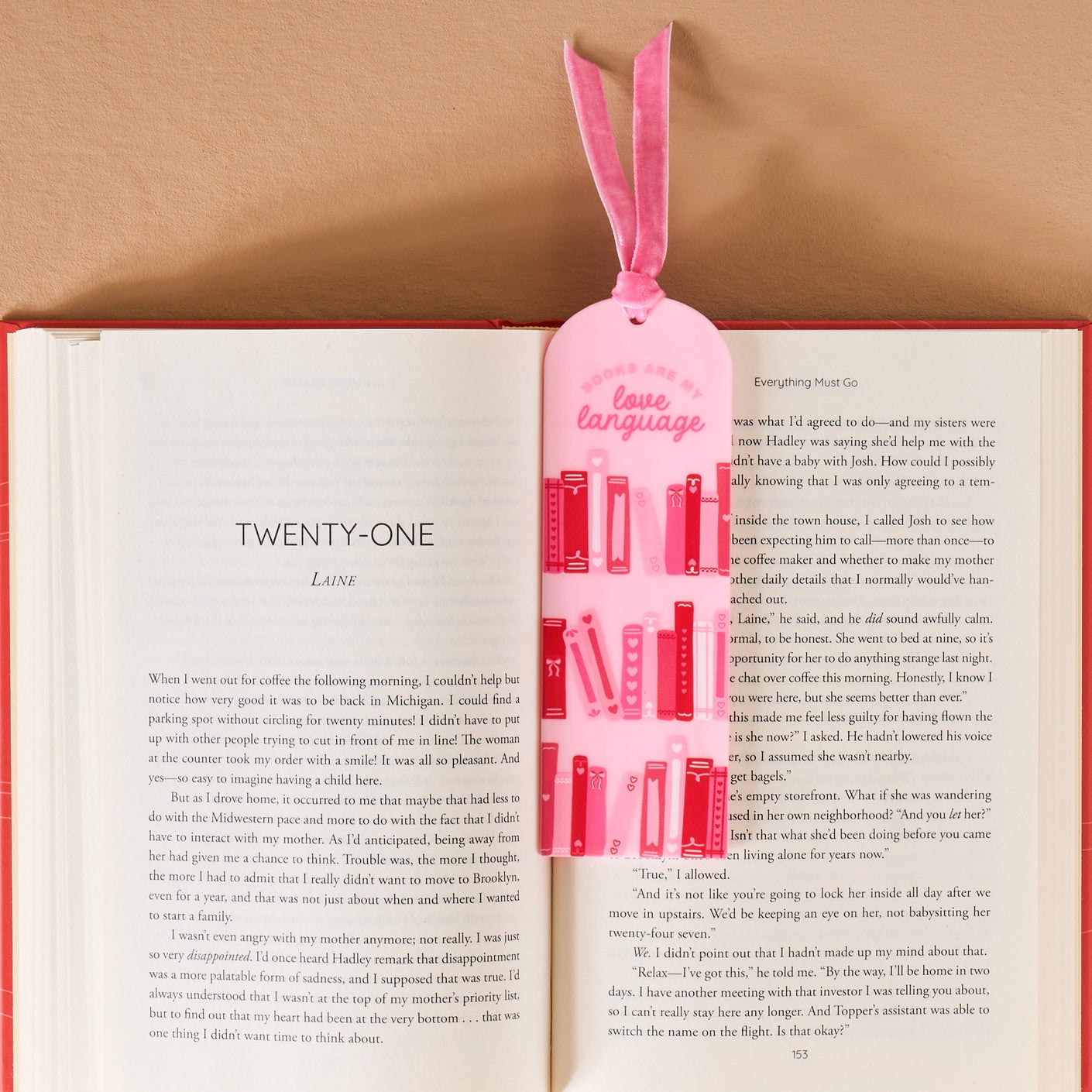 Books Are My Love Language-Acrylic Bookmark