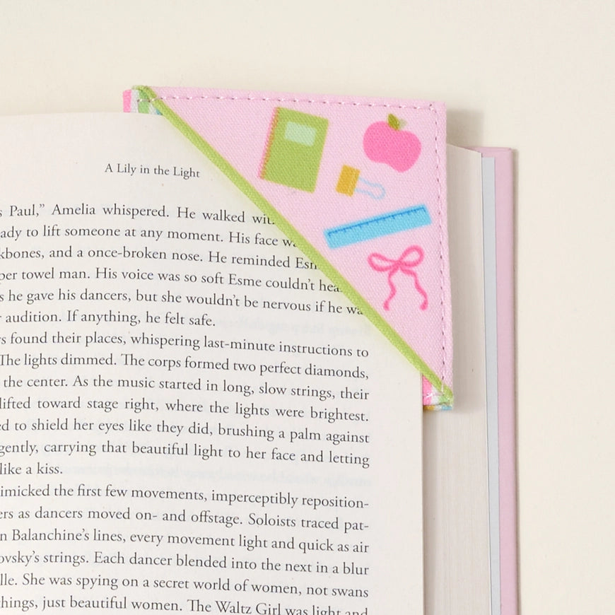 Corner Keeper Fabric Bookmark–Color Me Happy