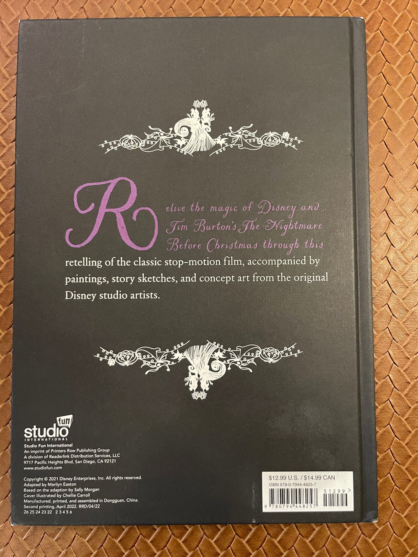 Disney Animated Classics: Tim Burton's The Nightmare Before Christmas by Marilyn Easton, Sally Morgan (Hardcover - New)