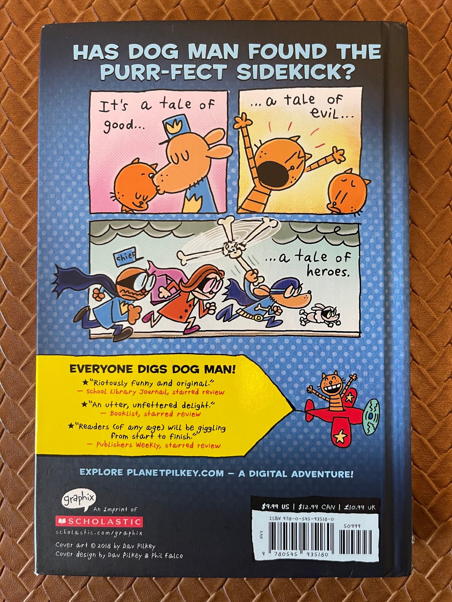 Dog Man #4: Dog Man and Cat Kid by Dav Pilkey (Hardcover)