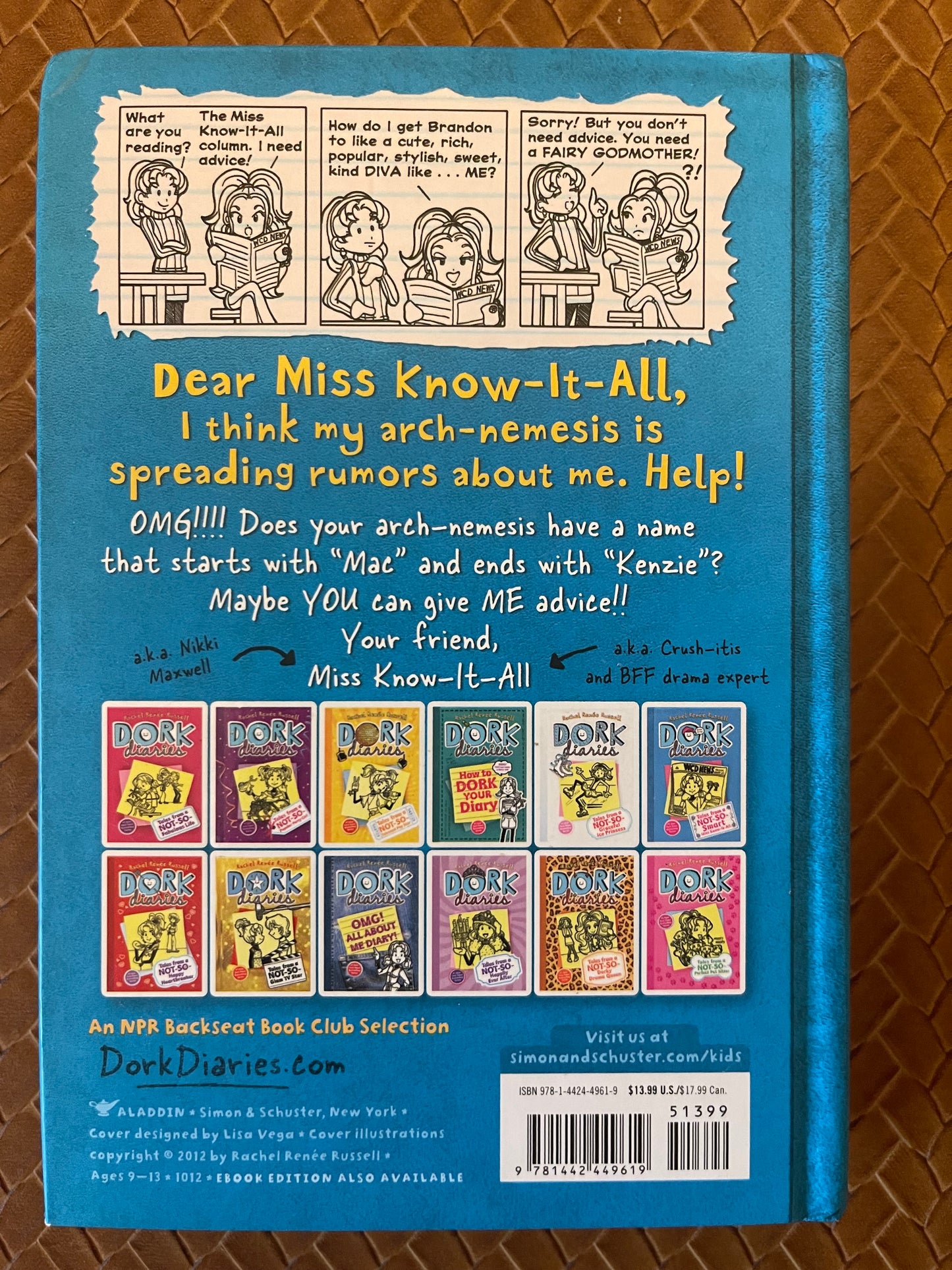 Dork Diaries #5: Tales from a Not-So-Smart Miss Know-It-All by Rachel Renée Russell (Hardcover)
