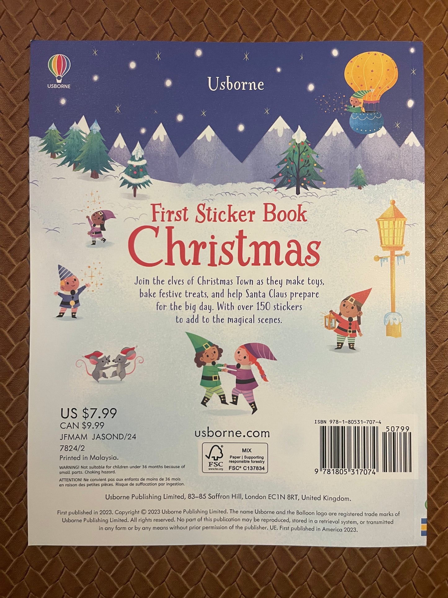 First Sticker Book Christmas by Alice Beecham, Katya Longhi (Paperback - New)