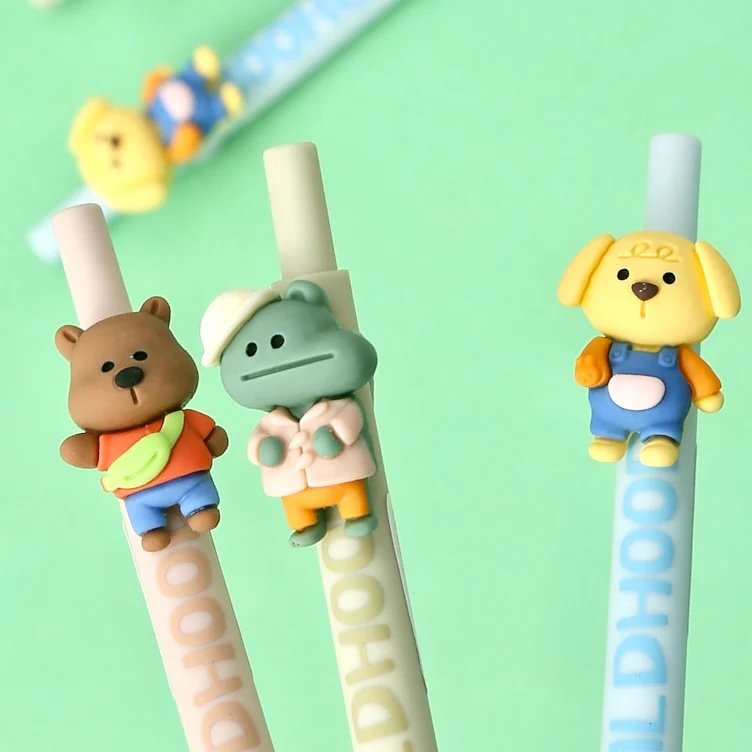 Happy Childhood Animals Retractable Gel Pen