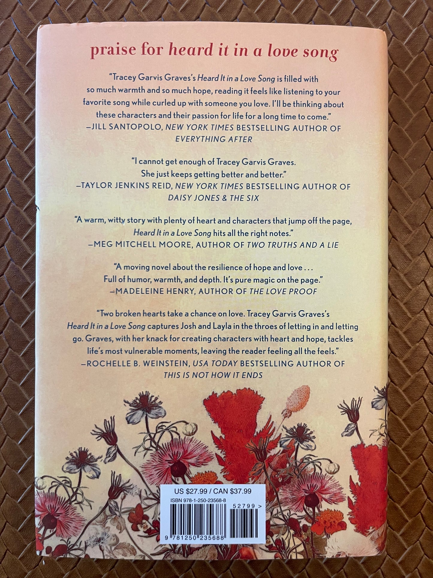 Heard It in a Love Song by Tracey Garvis Graves (Hardcover)