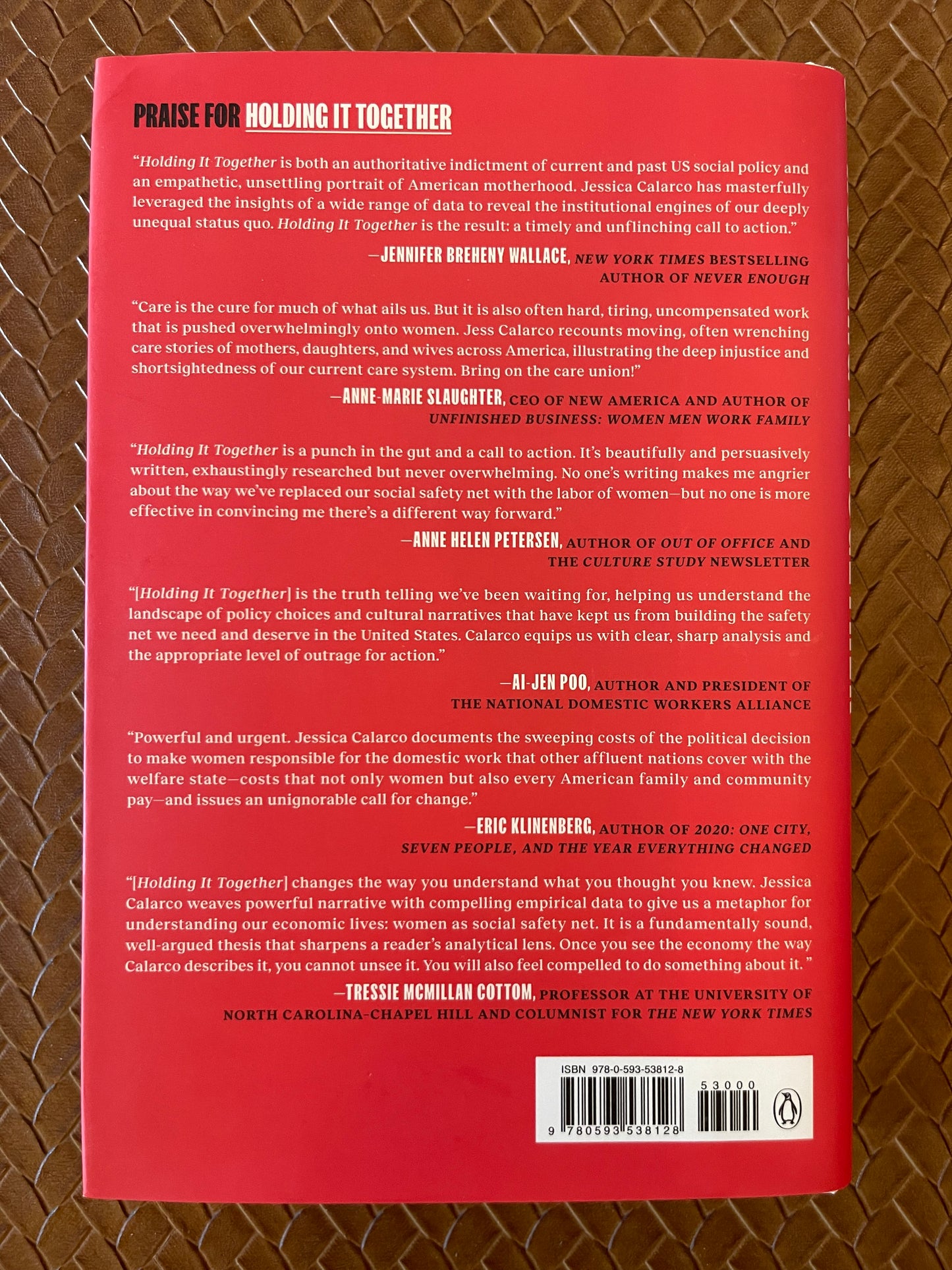 Holding It Together: How Women Became America's Safety Net by Jessica Calarco (Hardcover)