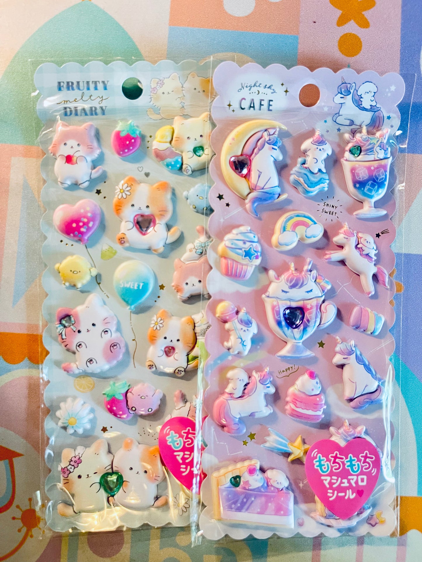 Kawaii Puffy Sticker Sheet