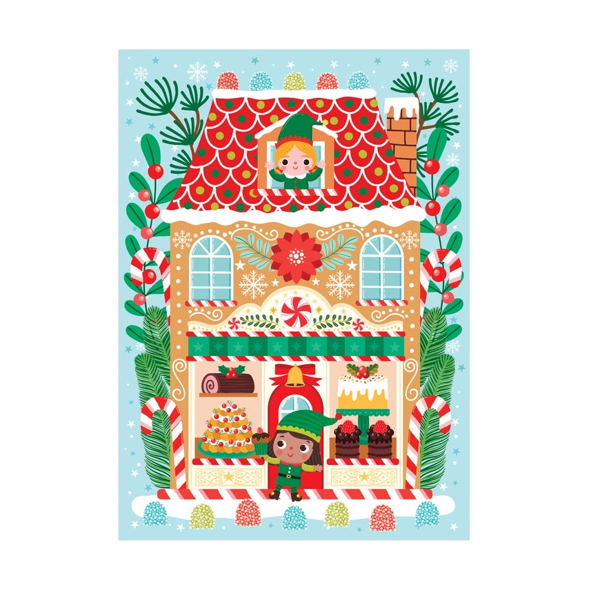 Santa's Bakery 48 Piece Mini Puzzle Ornament