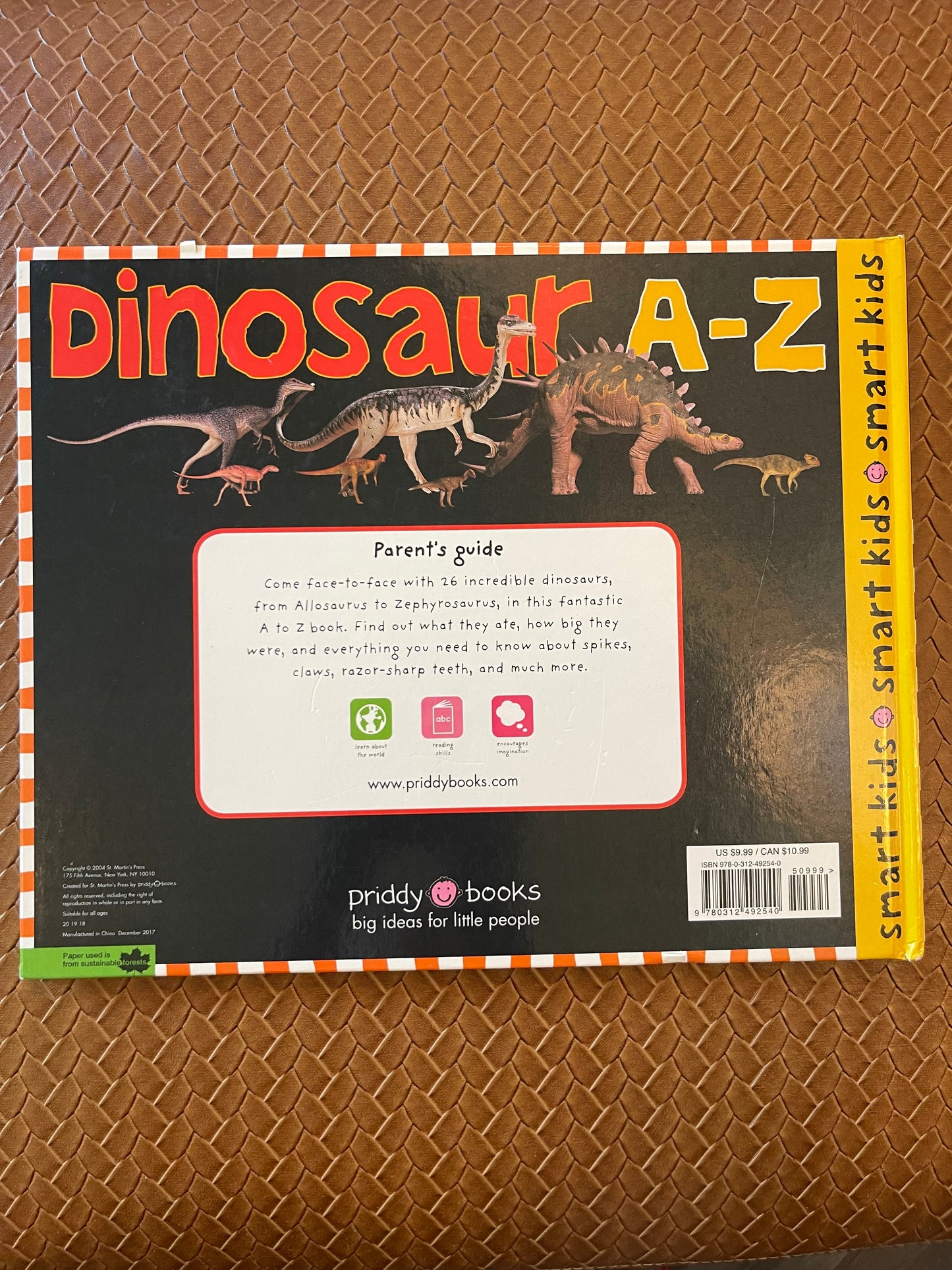 Dinosaur A-Z: For kids who really love dinosaurs! by Roger Priddy (Hardcover)