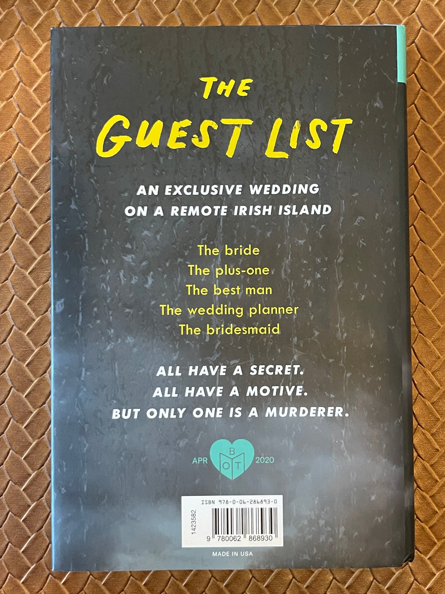 The Guest List by Lucy Foley (Hardcover)