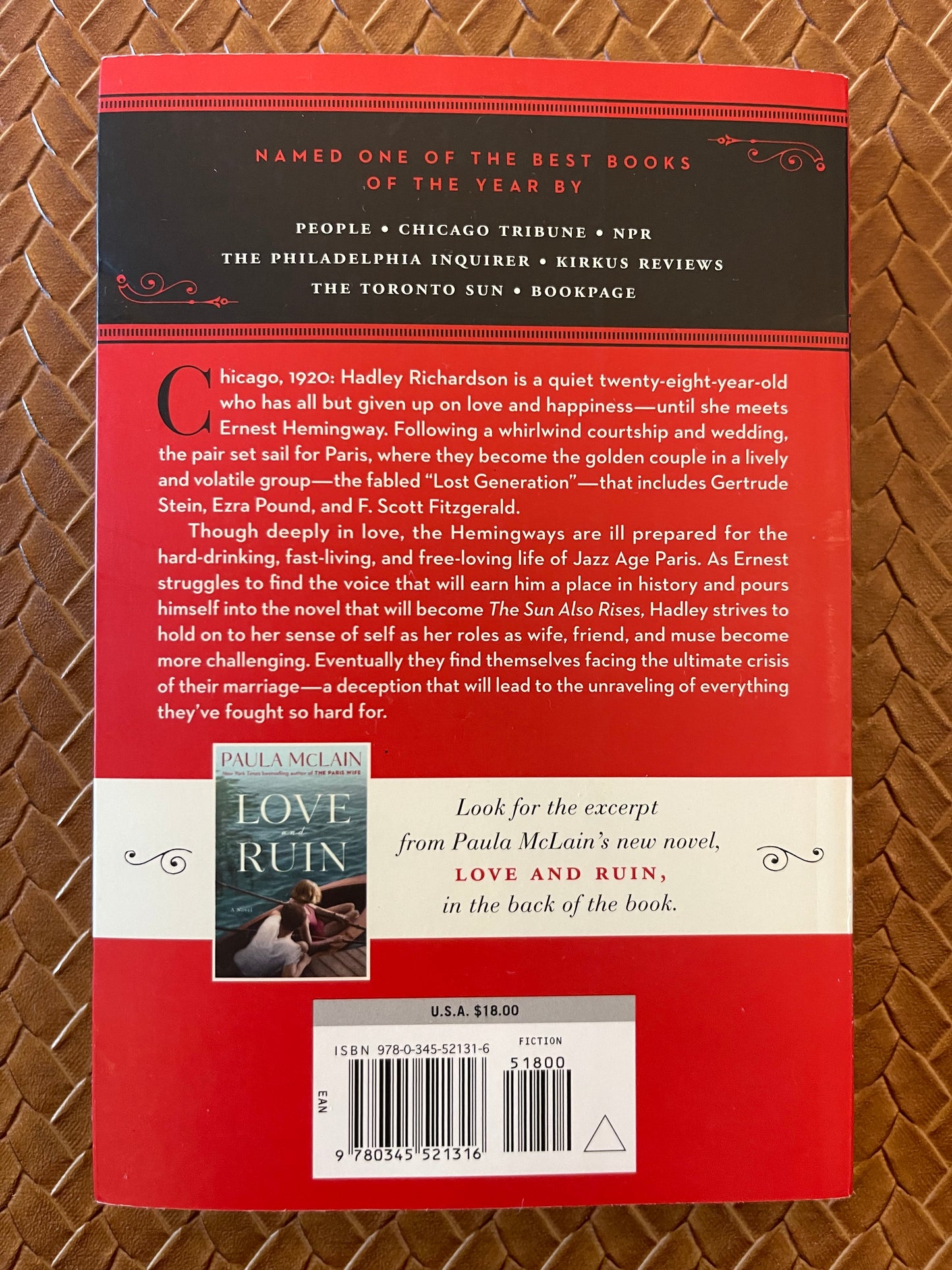 The Paris Wife by Paula McLain (Paperback)