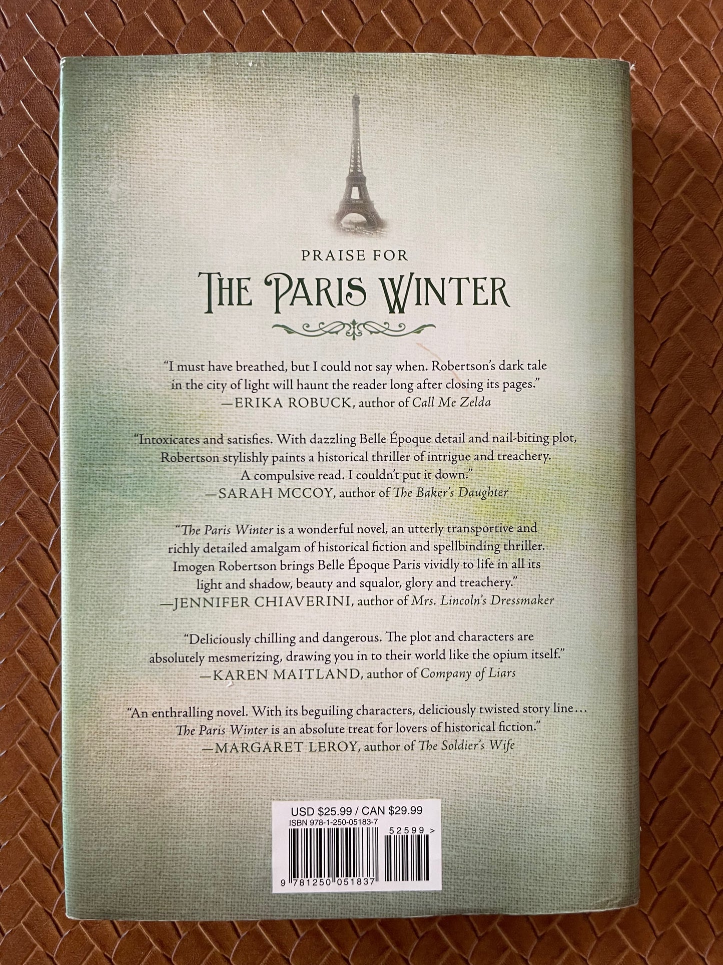 The Paris Winter by Imogen Robertson (Hardcover)