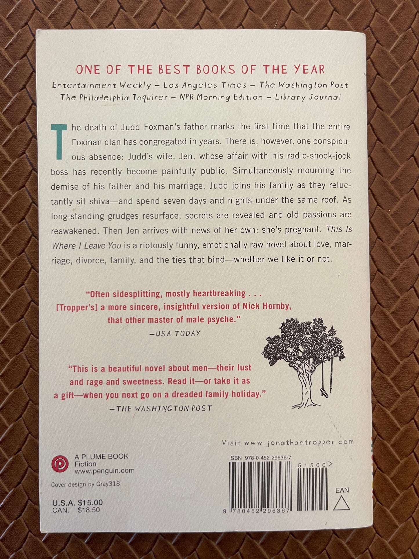 This Is Where I Leave You: A Novel by Jonathan Tropper (Paperback)