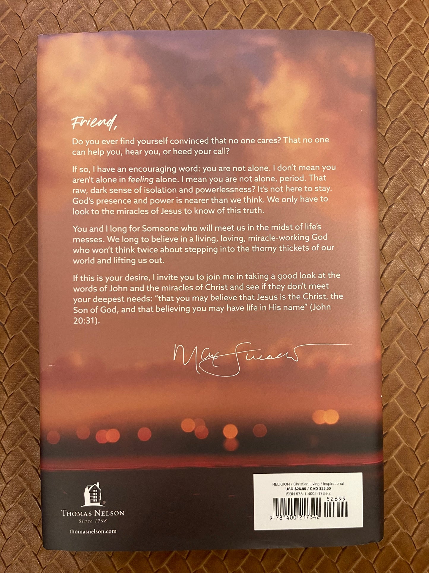 You Are Never Alone: Trust in the Miracle of God's Presence and Power by Max Lucado (Hardcover)