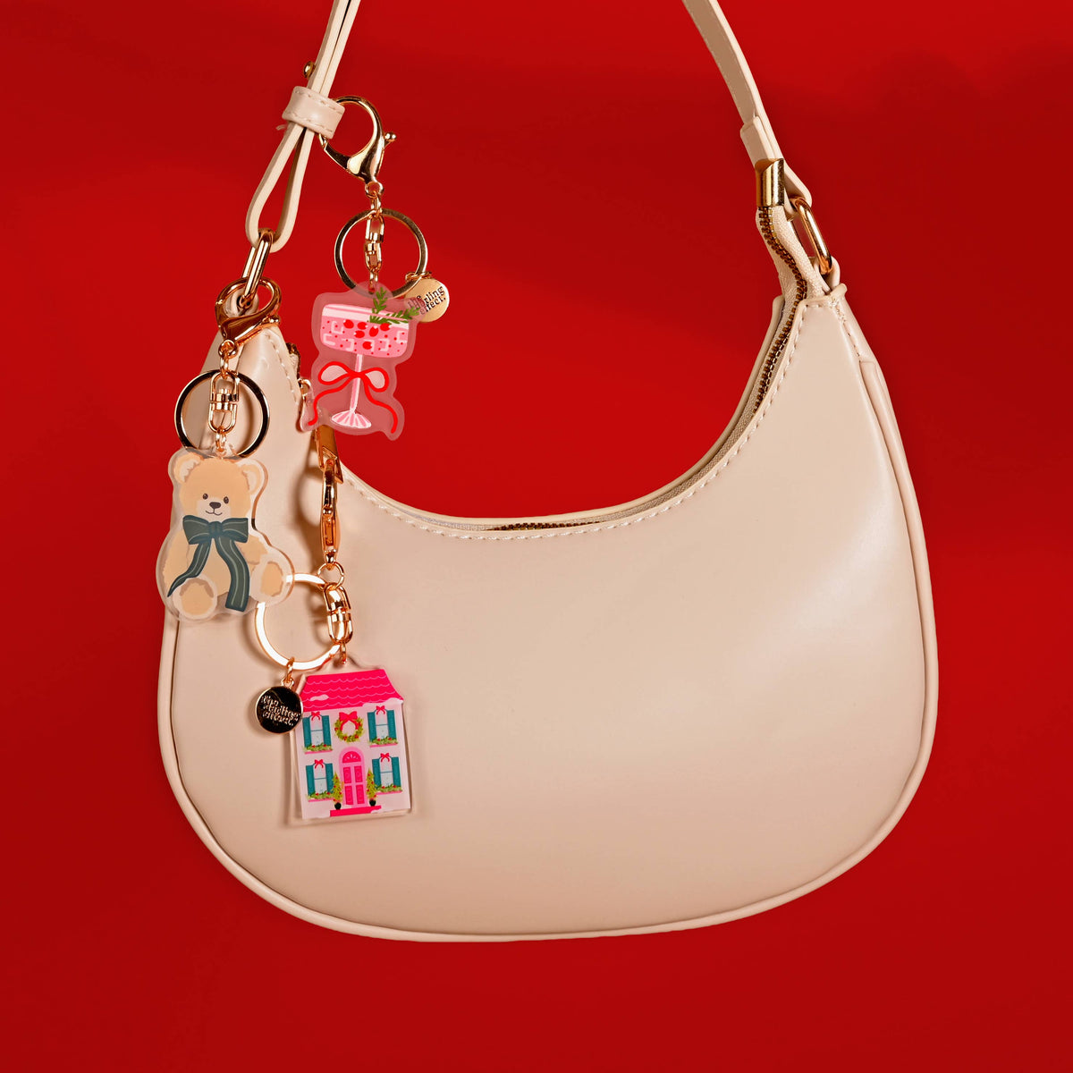 Acrylic Keychain-Cranberry Cosmo