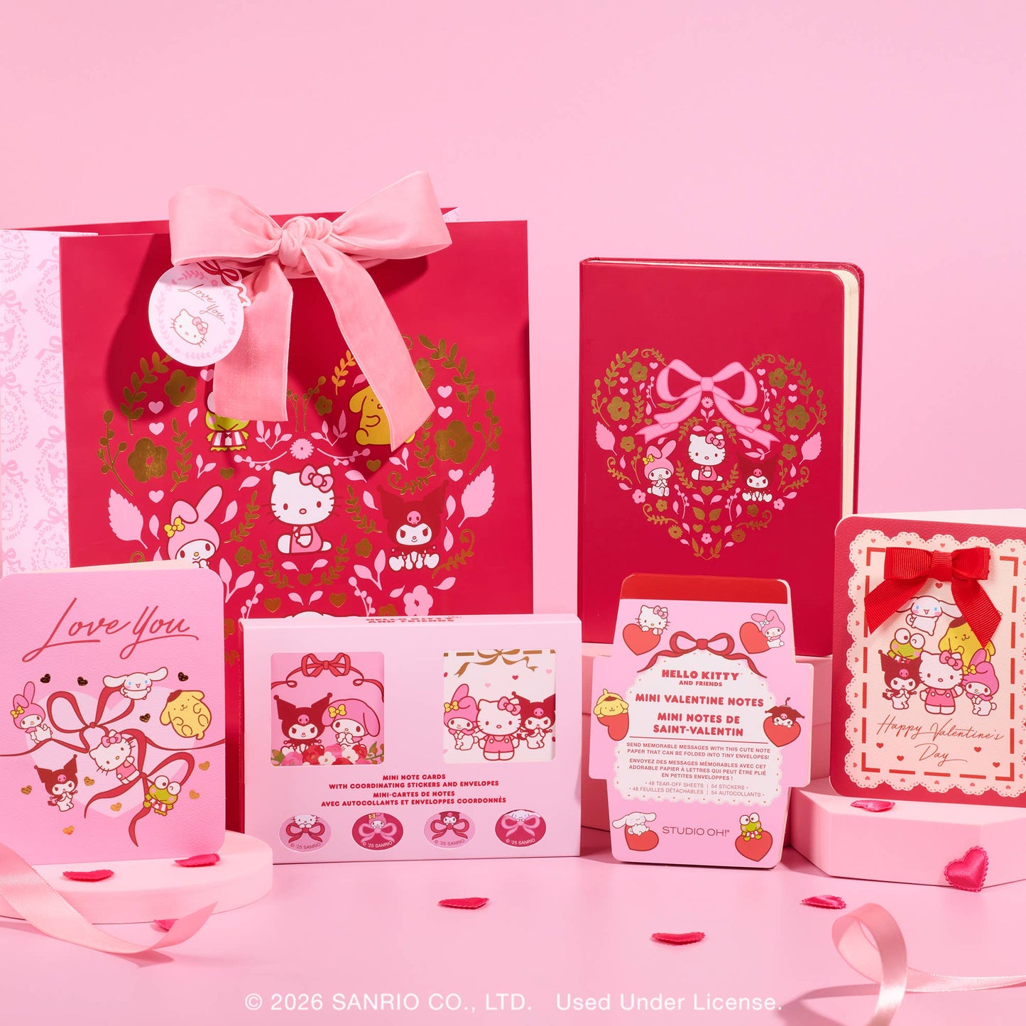 Hello Kitty & Friends Hearts and Flowers Casebound Notebook