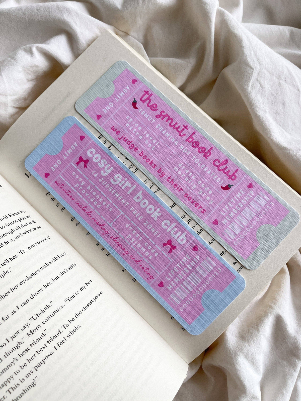 The Smut Book Club Bookmark Ticket With Tassel