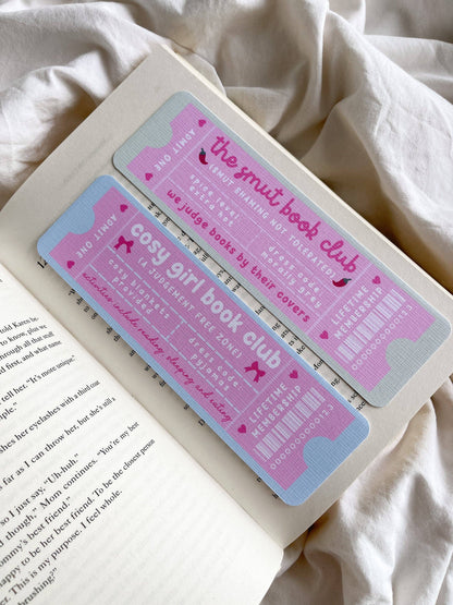 The Smut Book Club Bookmark Ticket With Tassel
