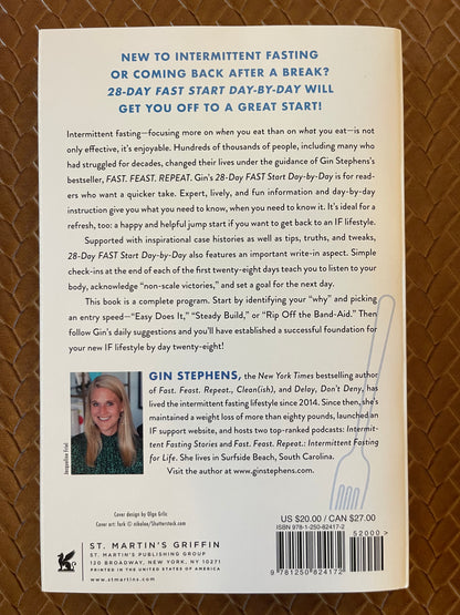 28-Day FAST Start Day-by-Day by Gin Stephens (Paperback)