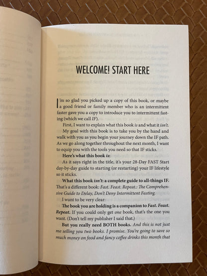 28-Day FAST Start Day-by-Day by Gin Stephens (Paperback)