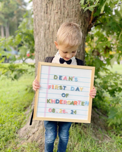 15x15 Magnetic Notebook Whiteboard for Back to School
