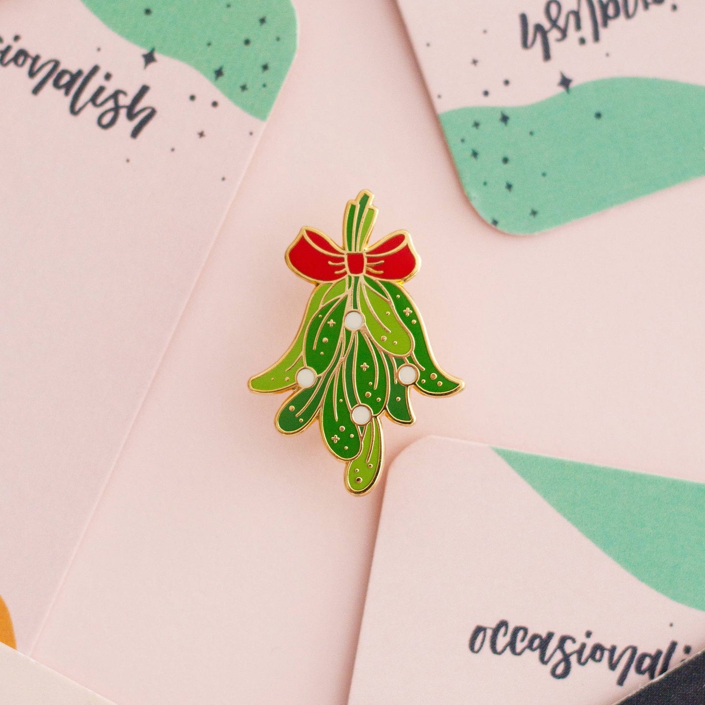 Mistletoe Enamel Pin