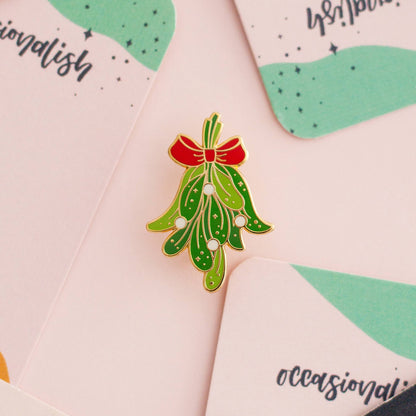 Mistletoe Enamel Pin