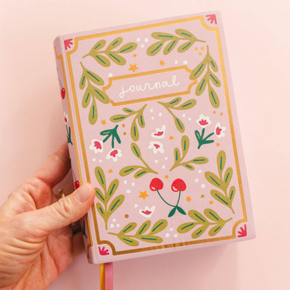 Cherries & Blooms 5x7 Lined Softcover Book Journal