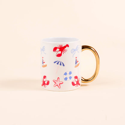 11 oz Cozy Cute Ceramic Mug: Book Shelfie
