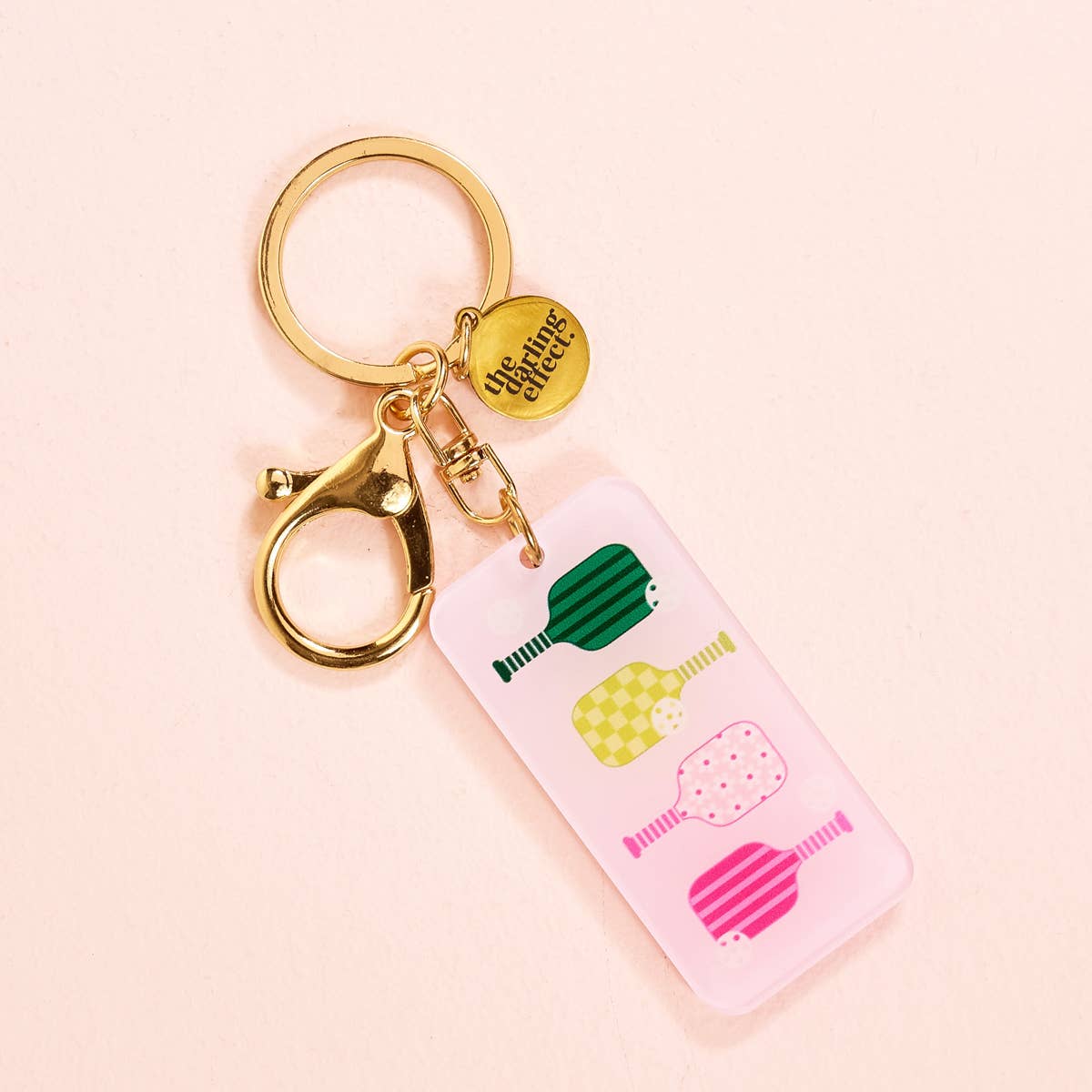 Acrylic Keychain–Pickleball Paddles