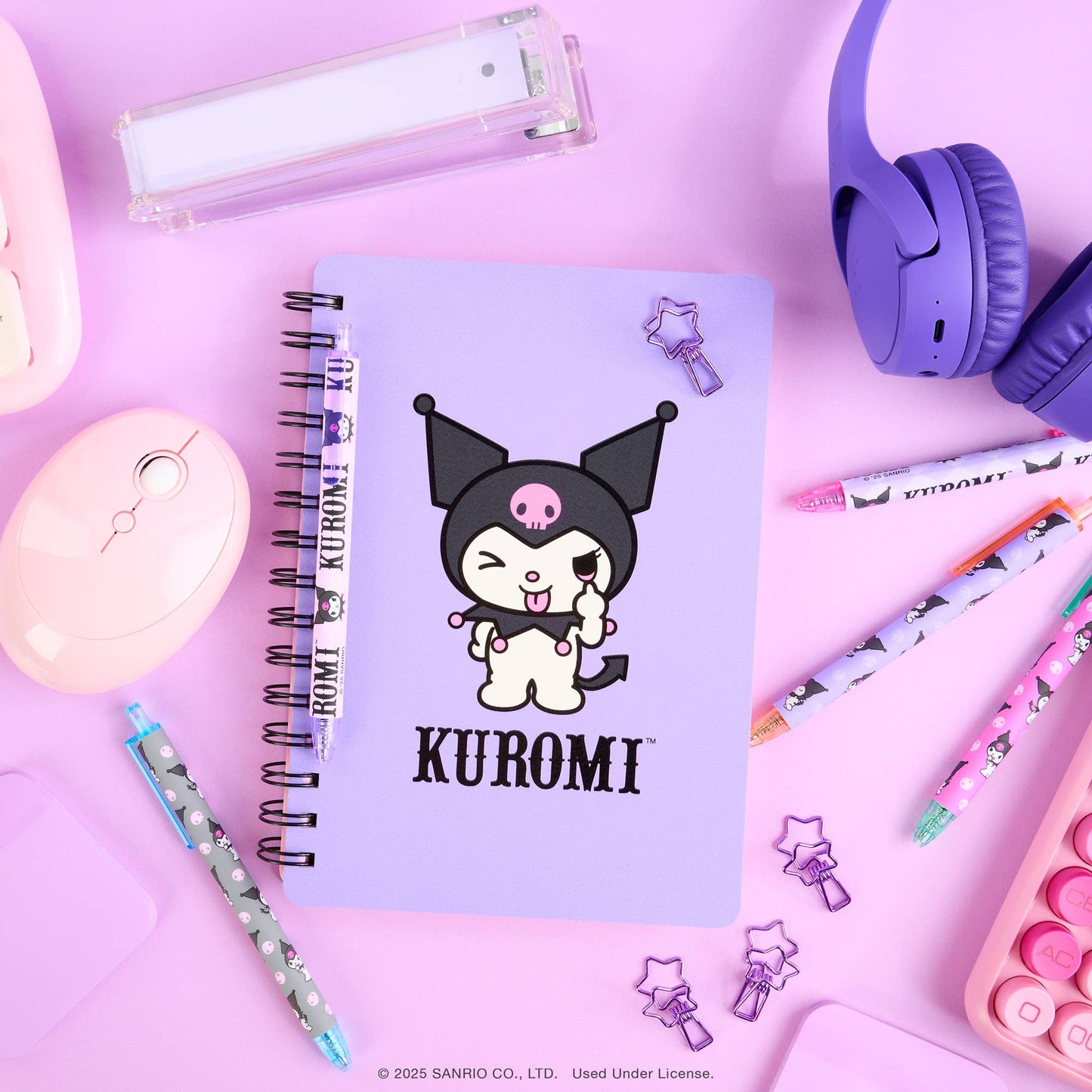 Sanrio Totally Kuromi™ Soft-Touch Gel Pen Set