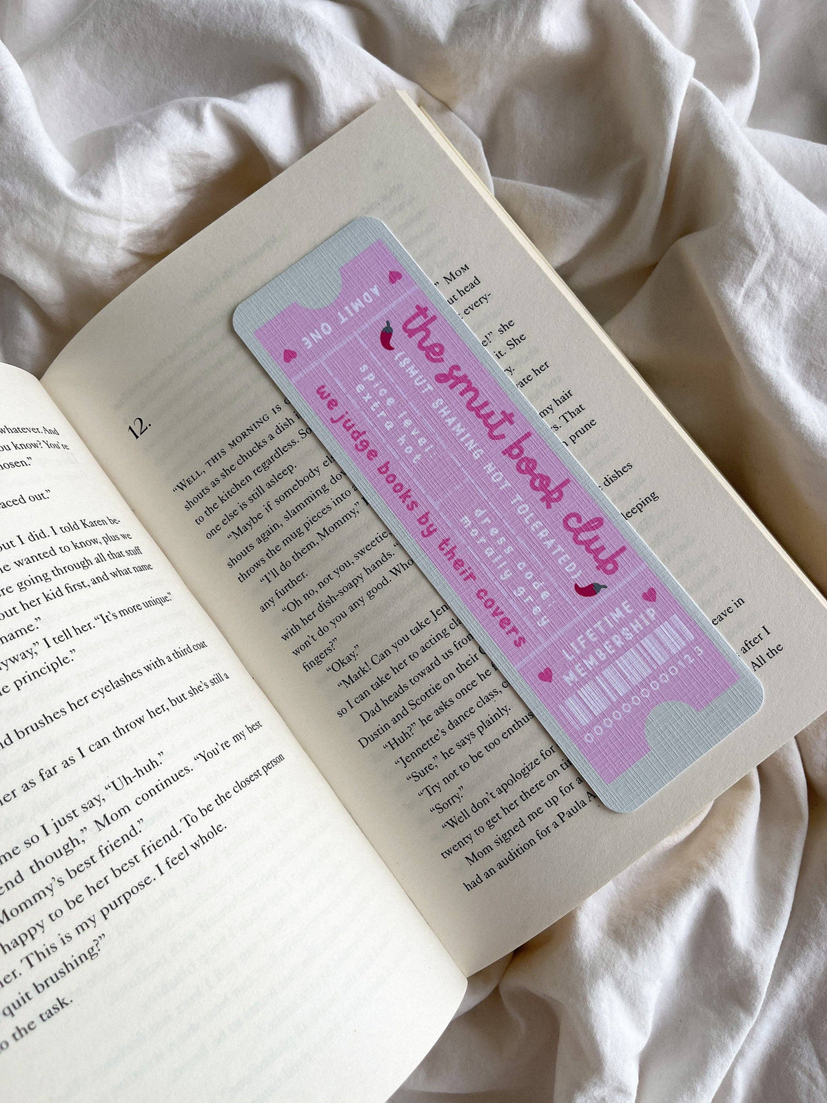 The Smut Book Club Bookmark Ticket With Tassel