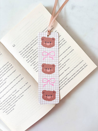 Cosy Teddy Bear Coquette Bookmark