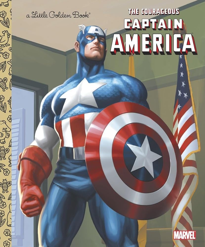 The Courageous Captain America (Marvel: Captain America) (Little Golden Book) cover image