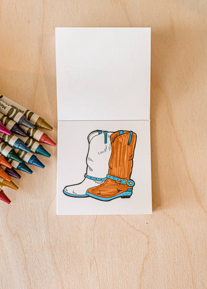 Tiny Texas Mini-Coloring Book