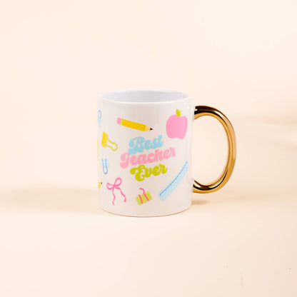 11 oz Cozy Cute Ceramic Mug: Book Shelfie