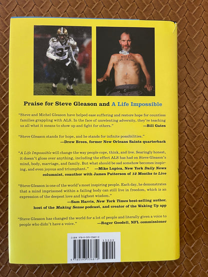 A Life Impossible: Living with ALS: Finding Peace and Wisdom Within a Fragile Existence by Steve Gleason, Jeff Duncan (Hardcover)