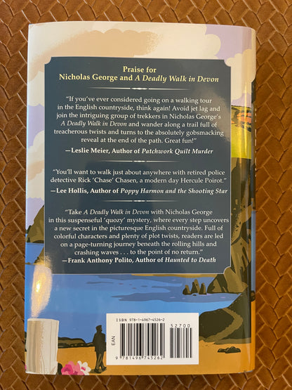 A Walk Through England Mystery #1: A Deadly Walk in Devon by Nicholas George (Hardcover)