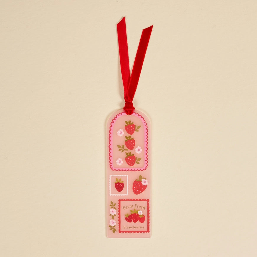 Acrylic Bookmark-Farm Fresh Strawberries