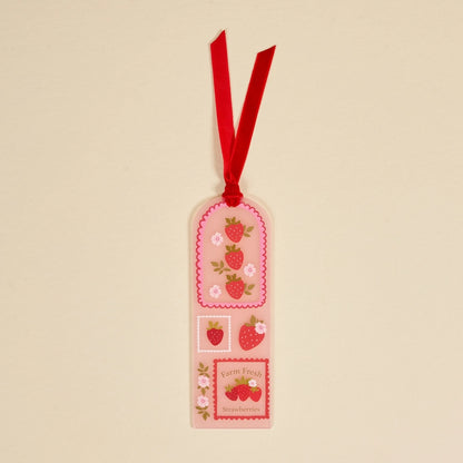 Acrylic Bookmark-Farm Fresh Strawberries