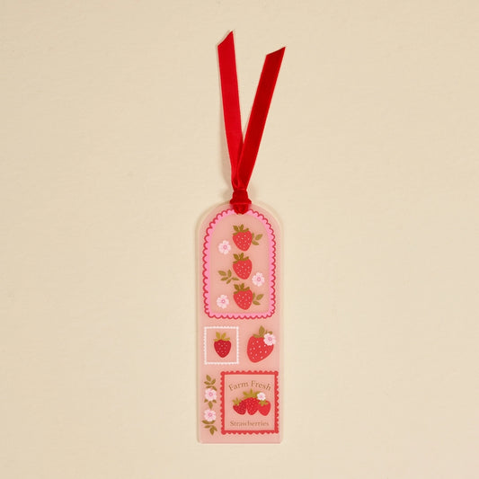 Acrylic Bookmark-Farm Fresh Strawberries