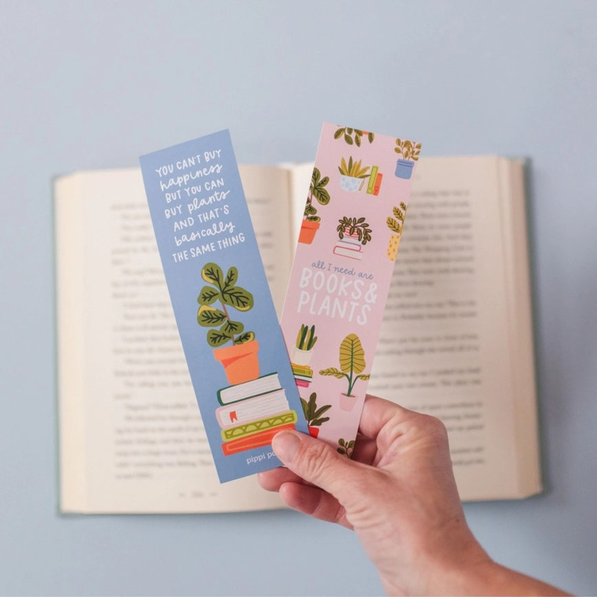 All I Need Are Books and Plants Bookmark Set