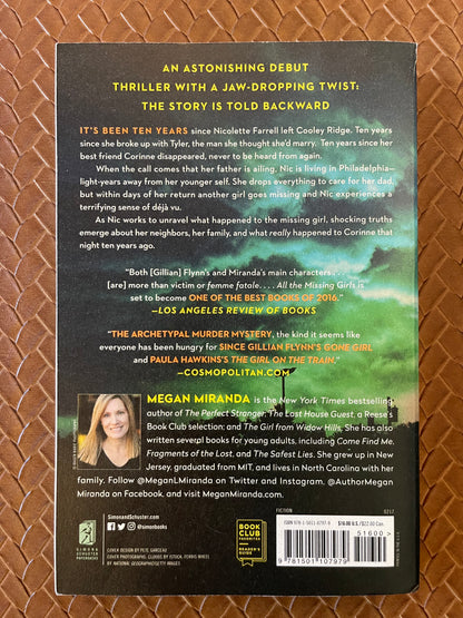 All the Missing Girls by Megan Miranda (Paperback)
