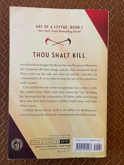 Arc of a Scythe #1: Scythe by Neal Shusterman (Paperback)