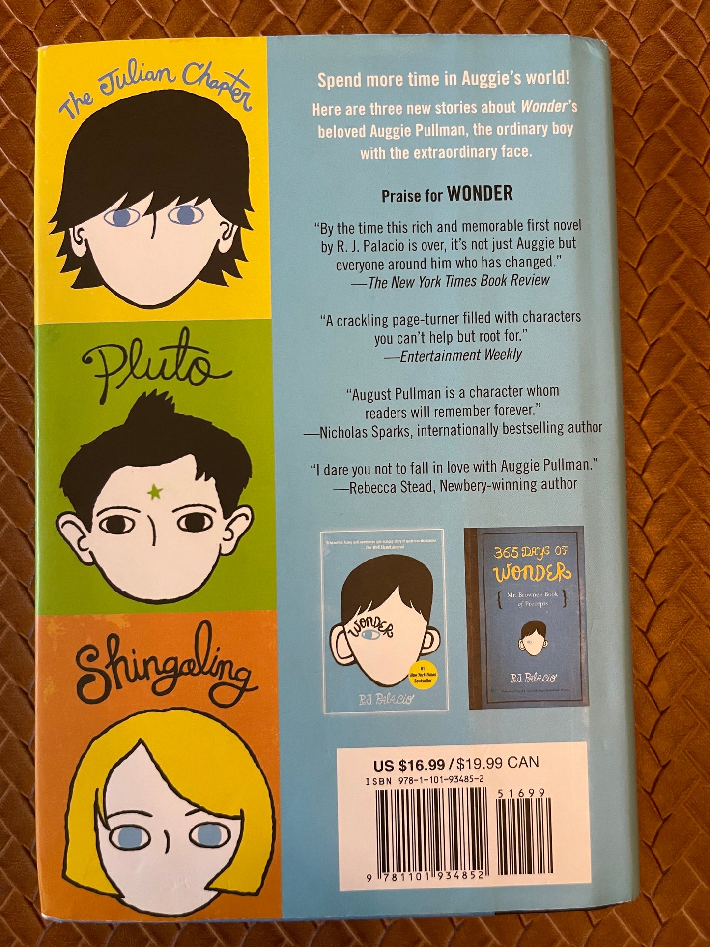 Auggie & Me: Three Wonder Stories (Wonder #1.5, 1.6, 1.7) by R.J. Palacio