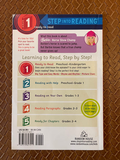 Barbie: Horse Show Champ (Step into Reading) by Jessie Parker, Karen Wolcott (Paperback)
