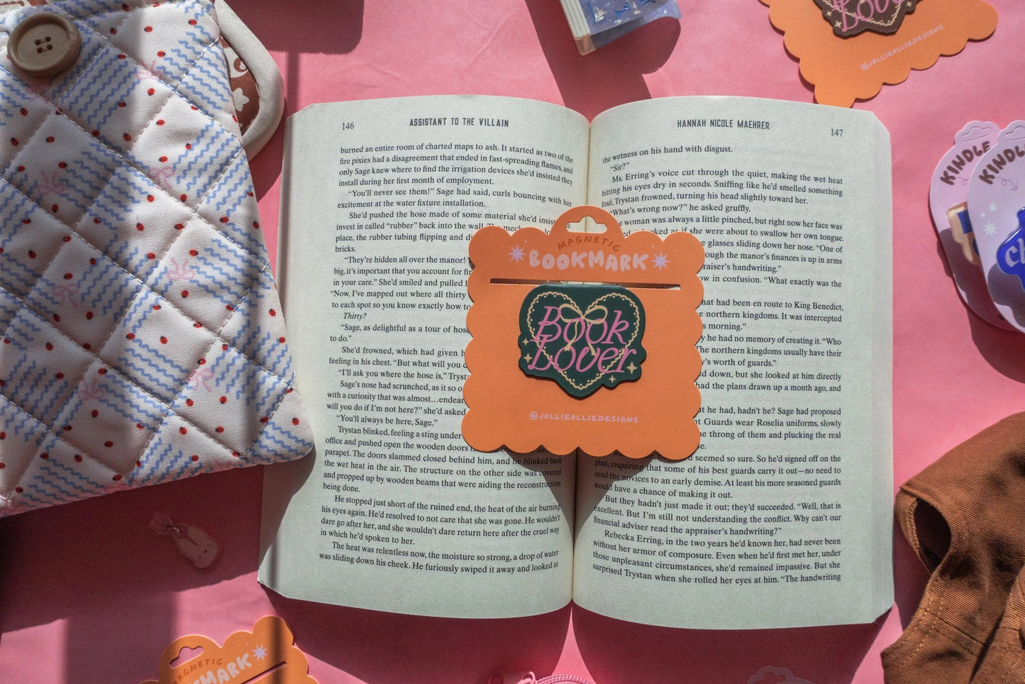 Book Lover Magnetic Bookmark - Green
